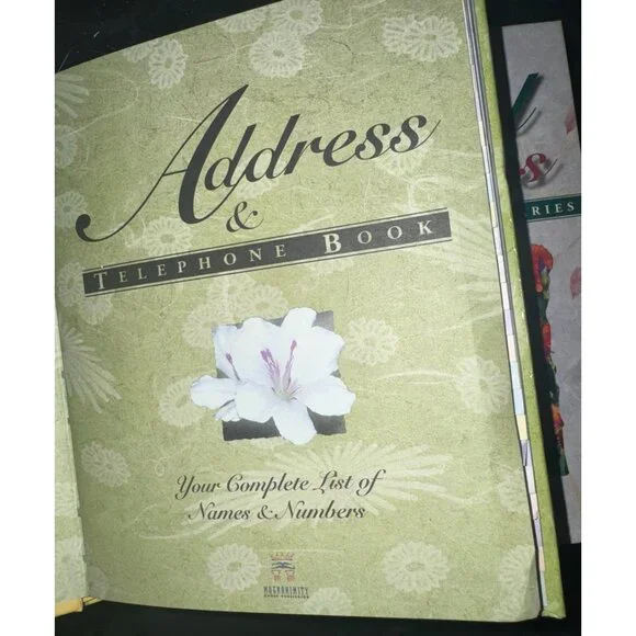 Address & Telephone Book And Special Occasions Birthdays & Anniversaries Hardcov - Picture 7 of 9